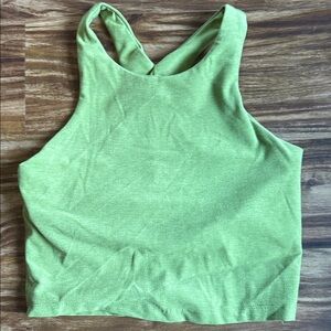 BEYOND YOGA - Women’s High-Neck Crossback Tank Top - Light Green